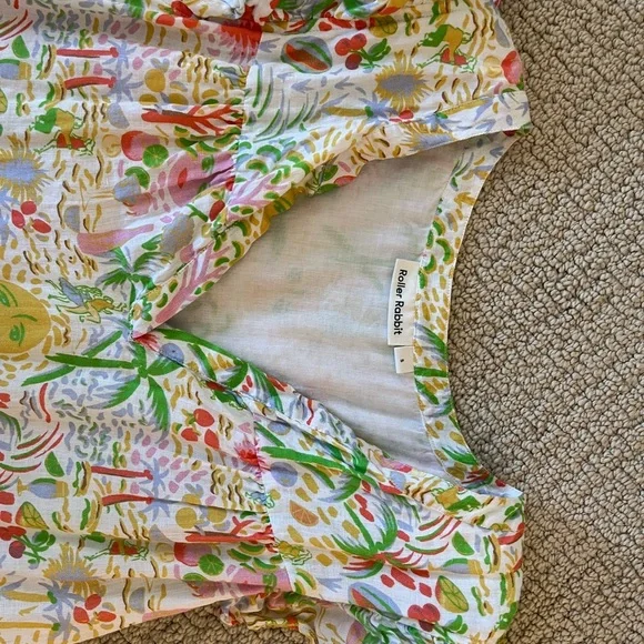 Roller Rabbit Multicolor Floral Midi Dress - Picture 4 of 5